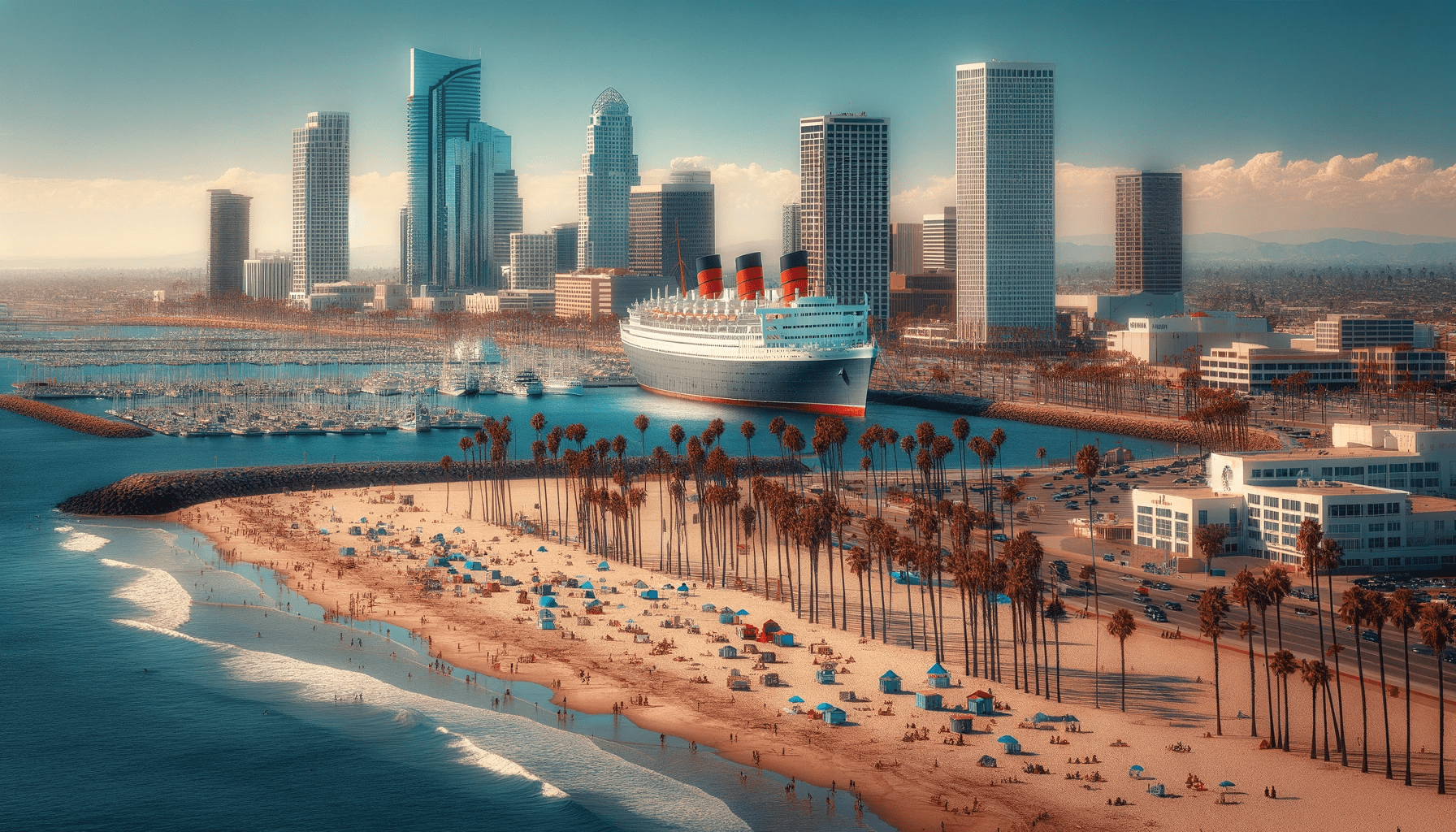 Picture of downtown Long Beach, California